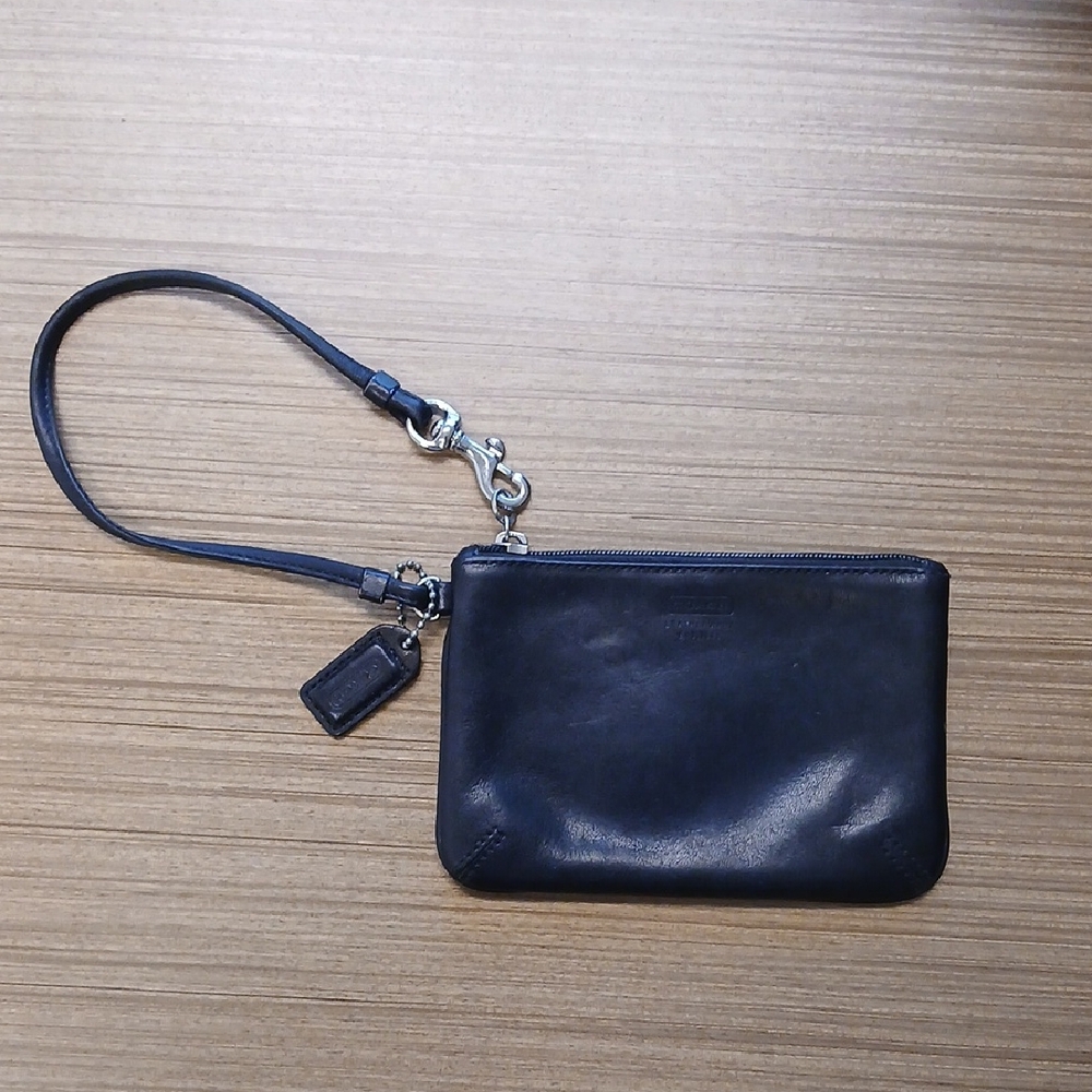 COACH Leather Wristlet Wallet